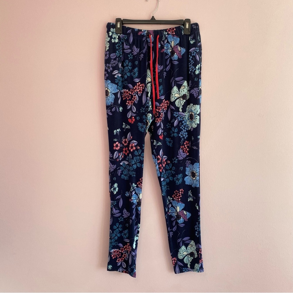 NEW Liz Claiborne Floral Pajama Set size medium - Picture 6 of 11